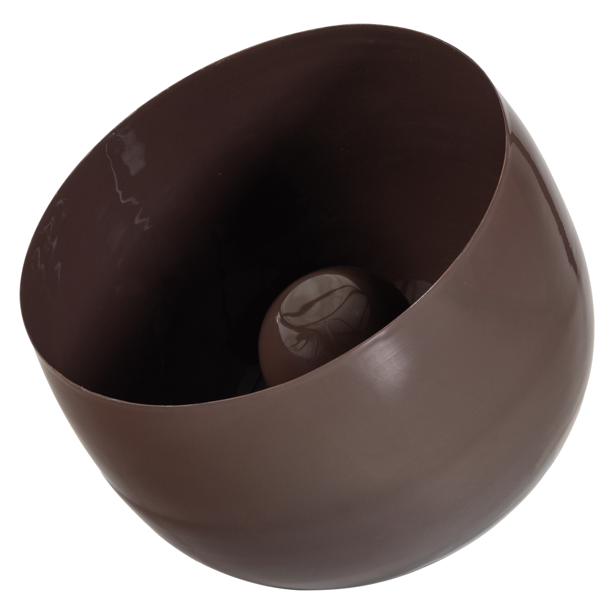 MERO TAFELLAMP 34XO35 CM METAAL HOOGGLANS BRUIN