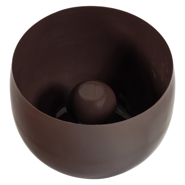 MERO TAFELLAMP 34XO35 CM METAAL HOOGGLANS BRUIN