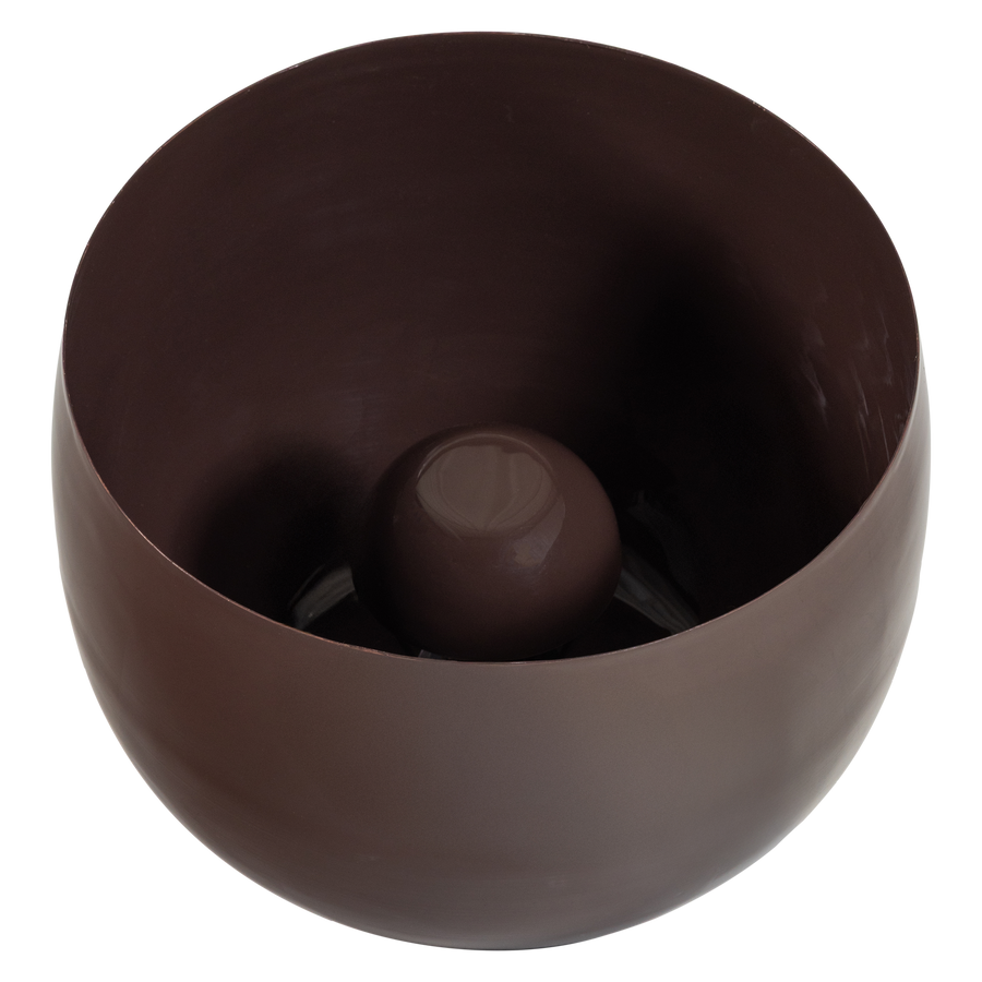 MERO TAFELLAMP 34XO35 CM METAAL HOOGGLANS BRUIN
