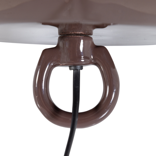 MERO TAFELLAMP 34XO35 CM METAAL HOOGGLANS BRUIN