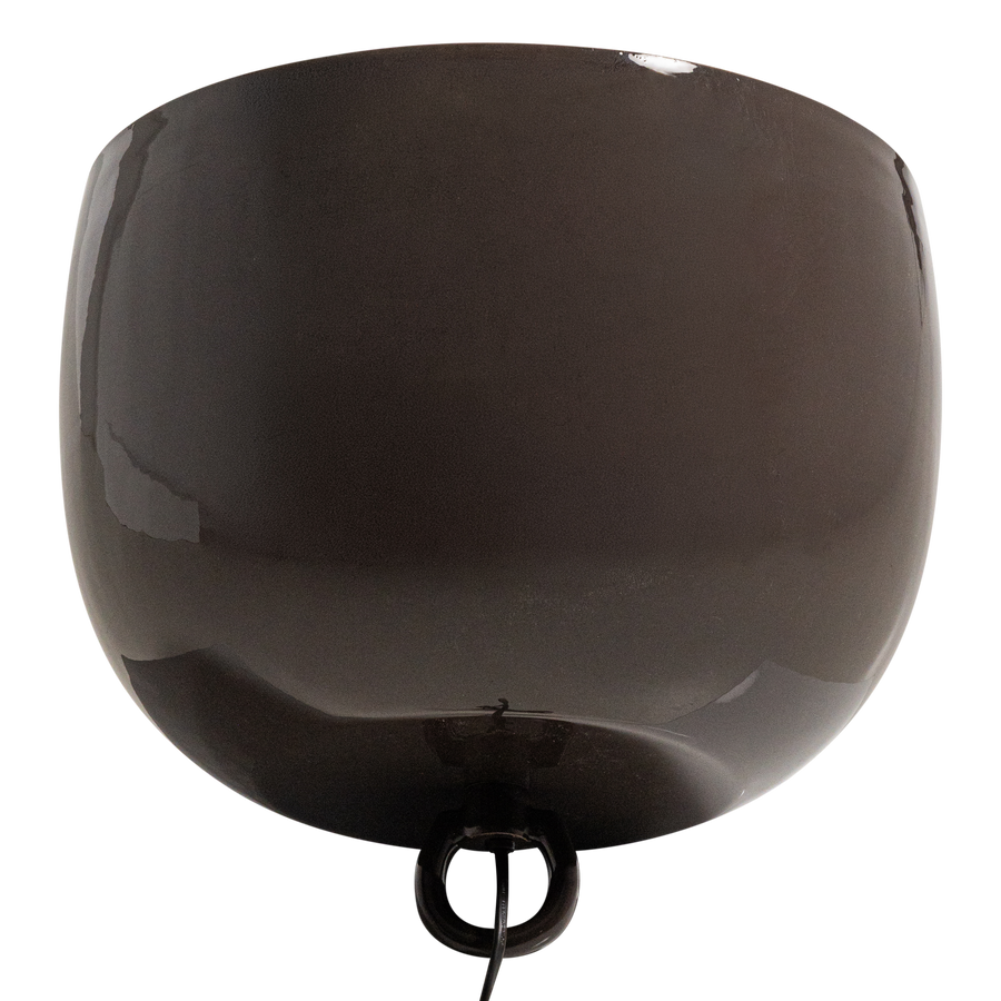 Mero tafellamp 34xo35 cm metaal hoogglans donkerbruin