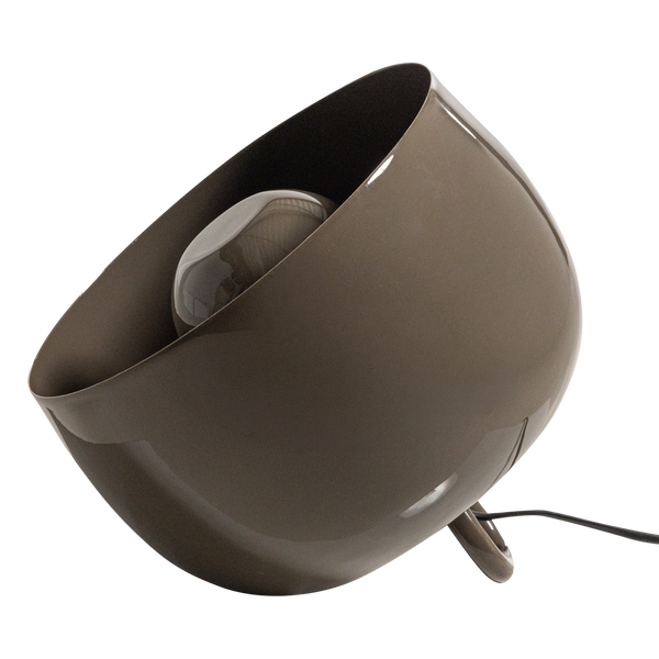 Mero tafellamp 25xo26 cm metaal hoogglans mokkabruin
