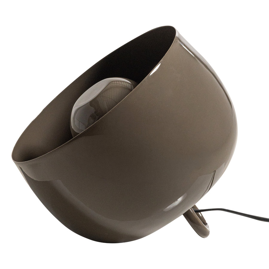 Mero tafellamp 25xo26 cm metaal hoogglans mokkabruin