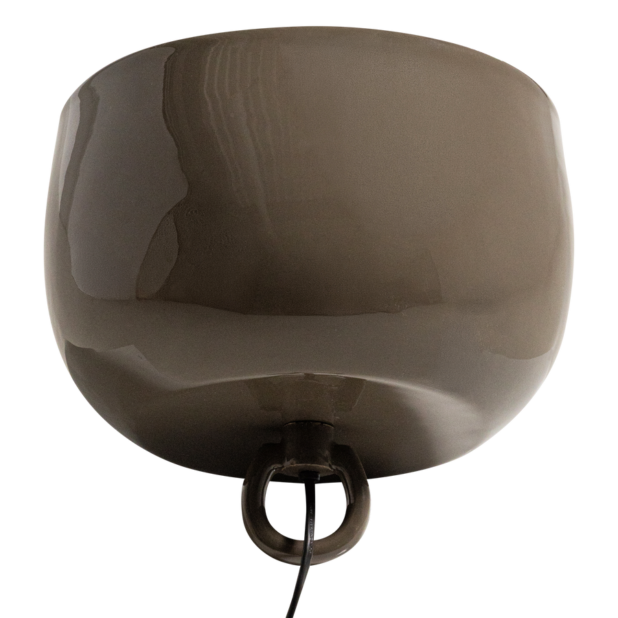 Mero tafellamp 25xo26 cm metaal hoogglans mokkabruin