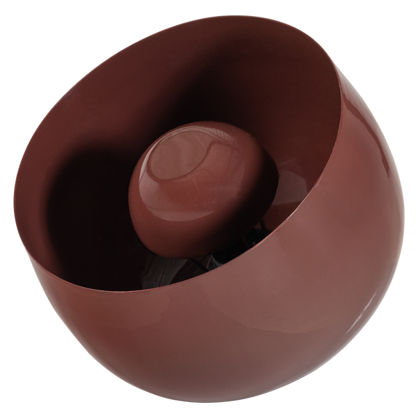 MERO TAFELLAMP 25XO26 CM METAAL HOOGGLANS ROOD