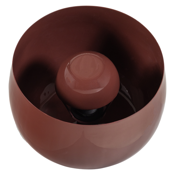 MERO TAFELLAMP 25XO26 CM METAAL HOOGGLANS ROOD