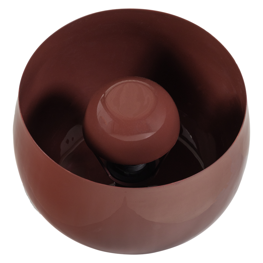 MERO TAFELLAMP 25XO26 CM METAAL HOOGGLANS ROOD
