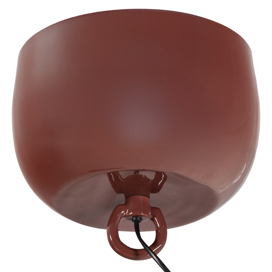 MERO TAFELLAMP 25XO26 CM METAAL HOOGGLANS ROOD