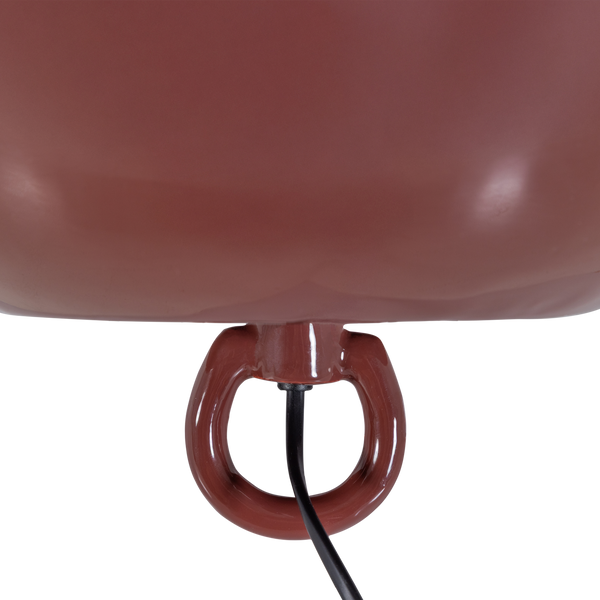 MERO TAFELLAMP 25XO26 CM METAAL HOOGGLANS ROOD