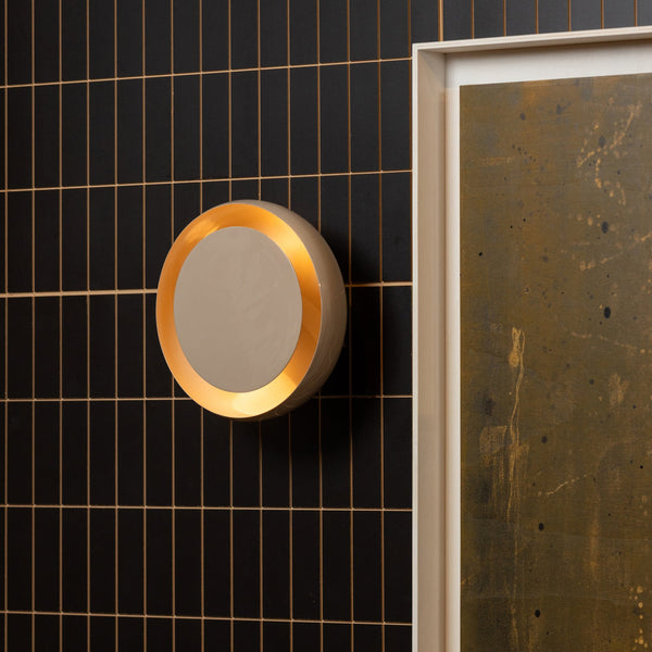 GLOOMY WANDLAMP ROND METAAL ZAND