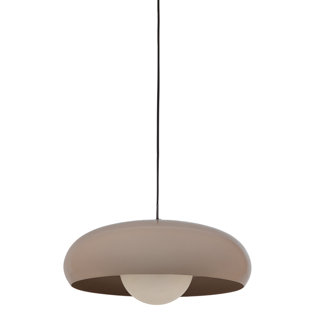 TIVO HANGLAMP ROND METAAL HOOGGLANS ZAND