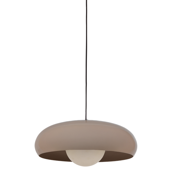 TIVO HANGLAMP ROND METAAL HOOGGLANS ZAND