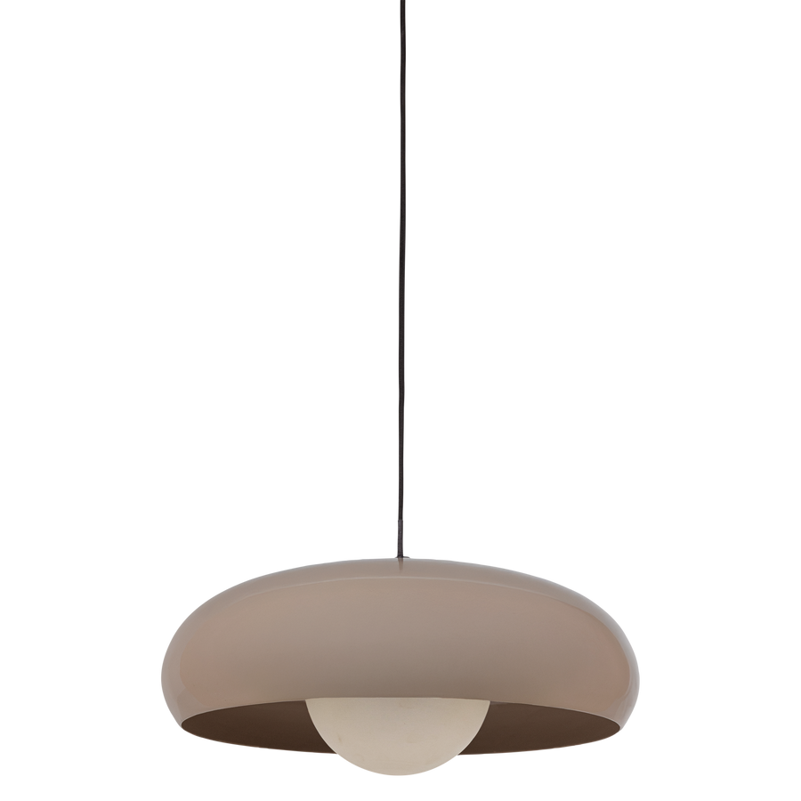 TIVO HANGLAMP ROND METAAL HOOGGLANS ZAND
