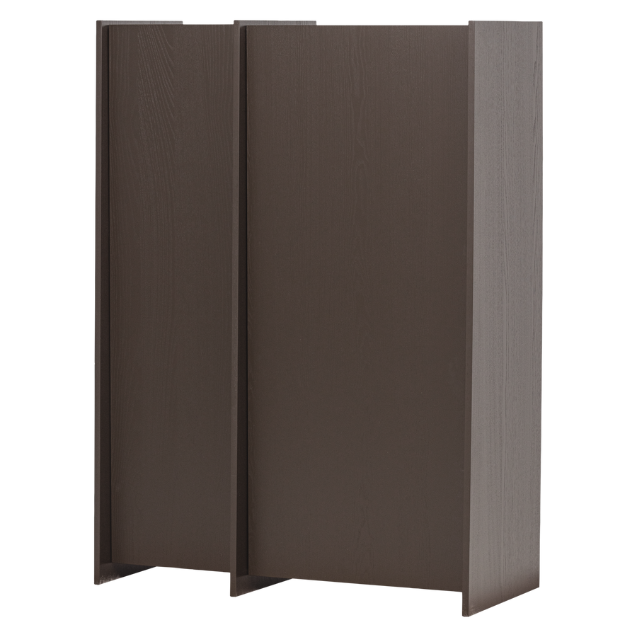Brock 2-deurs kast essenfineer middenbruin