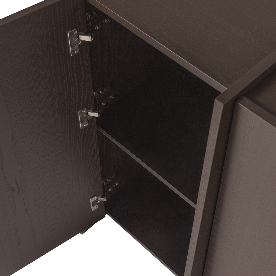 Brock 2-deurs kast essenfineer middenbruin