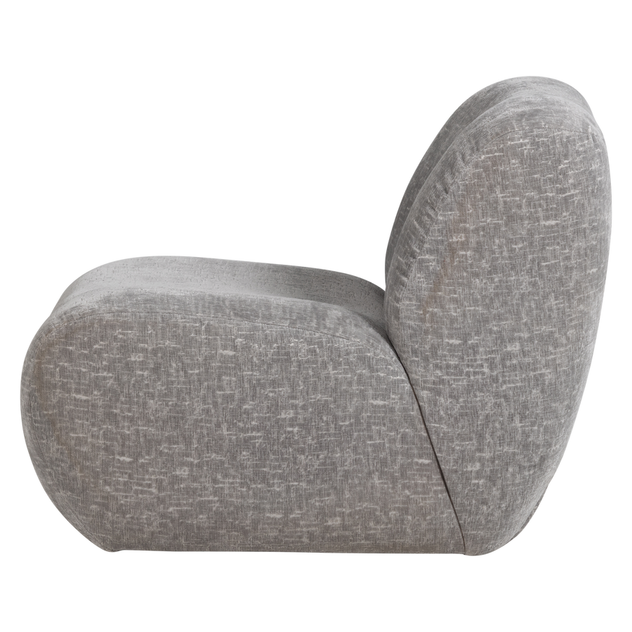 Nomu fauteuil craquele velvet lichtblauw