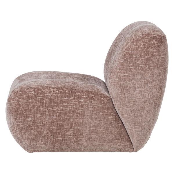 Nomu fauteuil craquele velvet lichtroze
