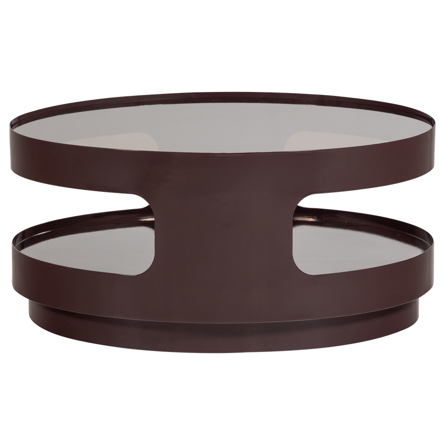 SERO SALONTAFEL METAAL/GLAS BRUIN