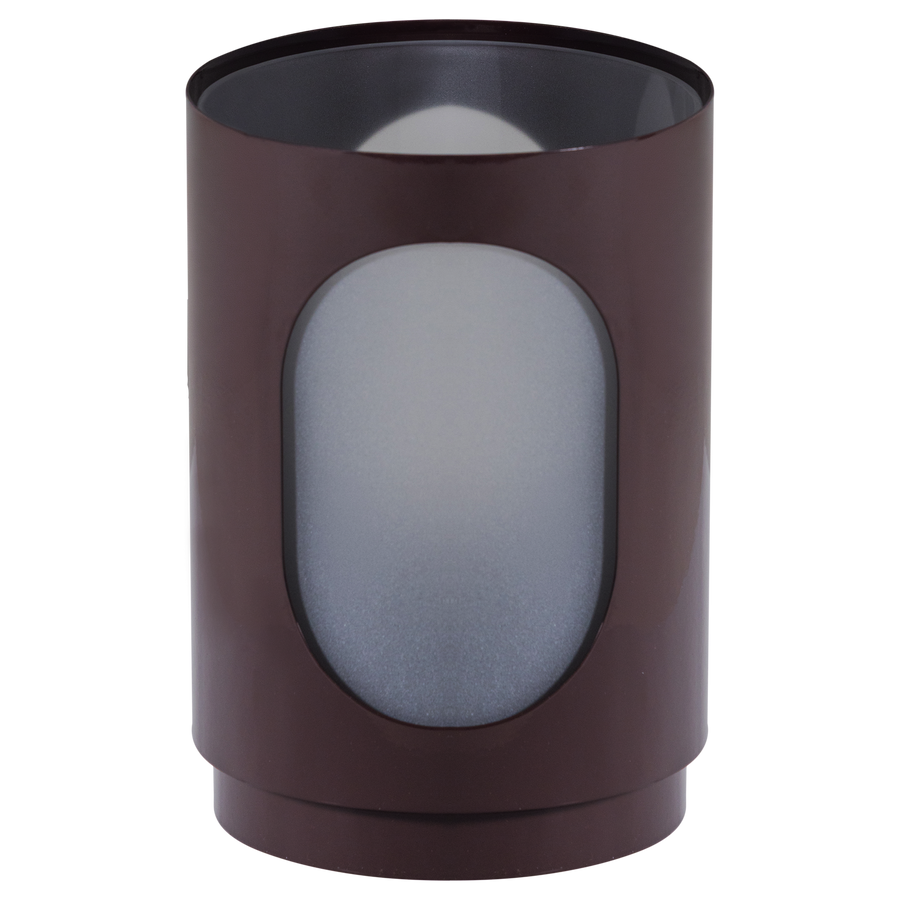 TAVO WINDLICHTEN METAAL/GLAS BRUIN - SET VAN 2