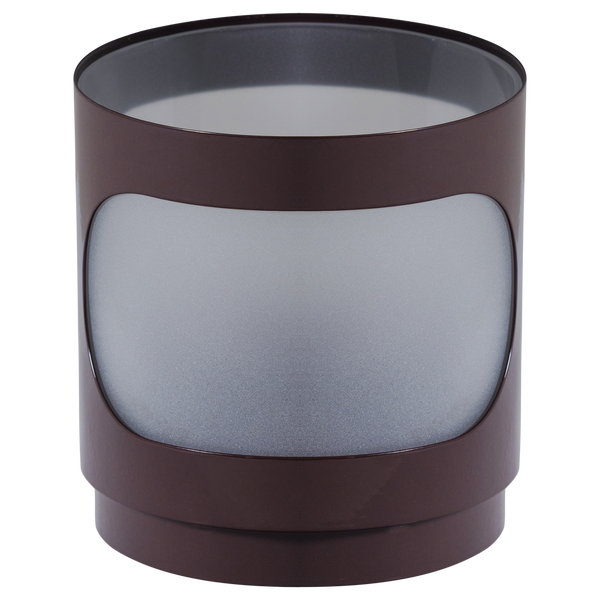 TAVO WINDLICHTEN METAAL/GLAS BRUIN - SET VAN 2