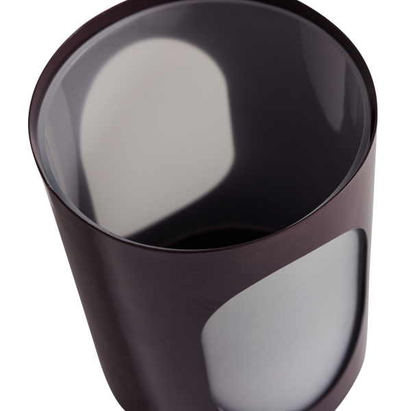 TAVO WINDLICHTEN METAAL/GLAS BRUIN - SET VAN 2