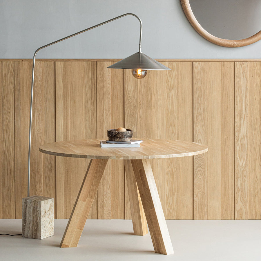 KORN VLOERLAMP METAAL CHROOM