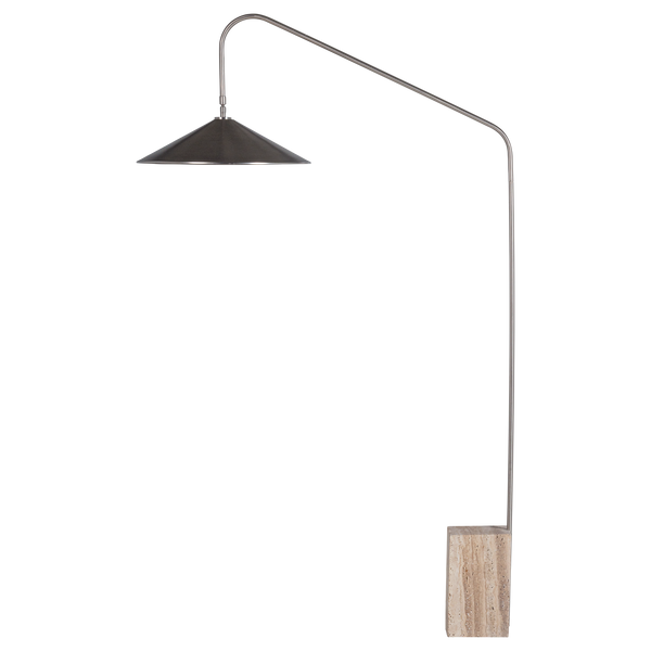 KORN VLOERLAMP METAAL CHROOM