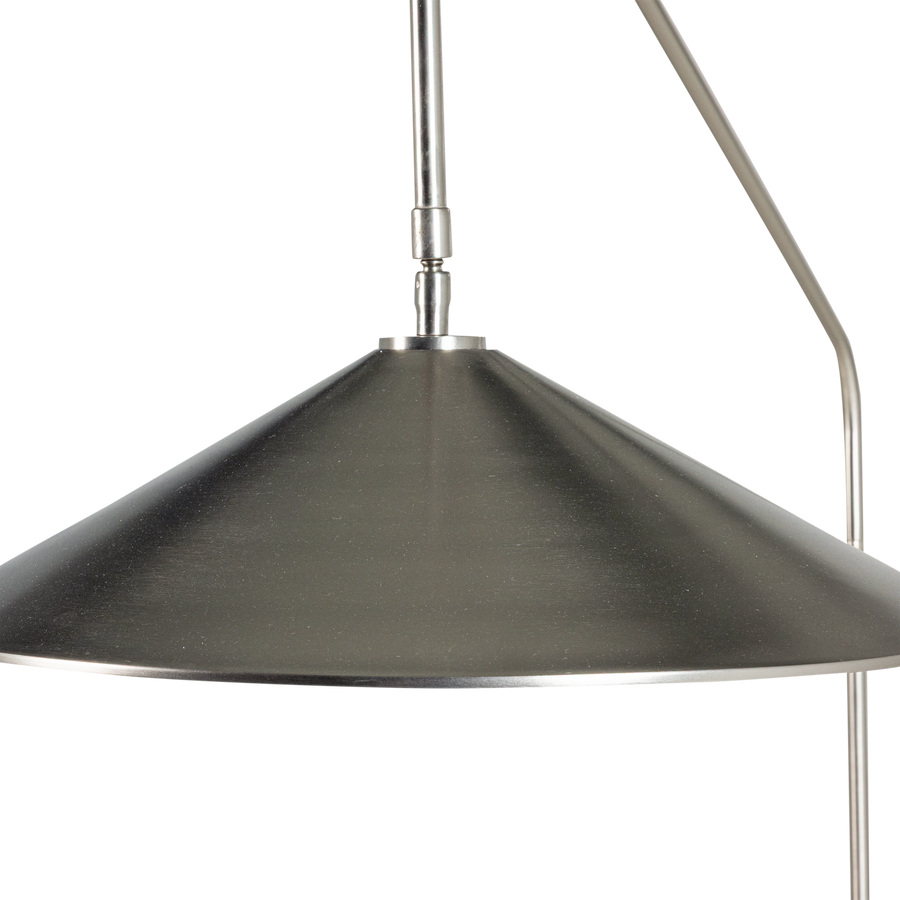 KORN VLOERLAMP METAAL CHROOM