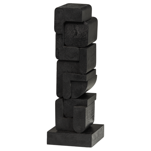 Isan sculptuur ornament hout zwart