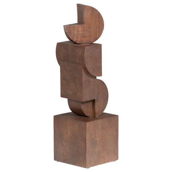 Draxa sculptuur ornament hout bruin