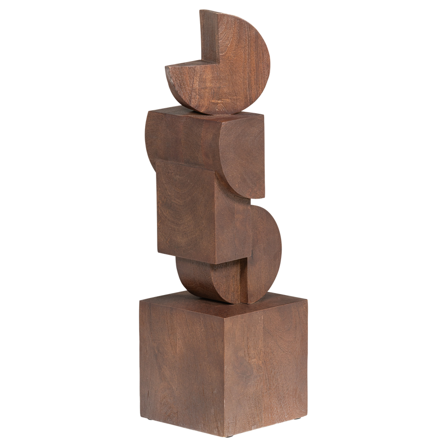 Draxa sculptuur ornament hout bruin