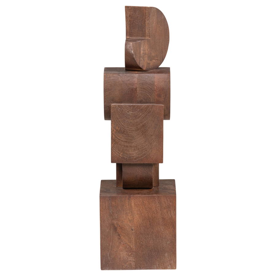Draxa sculptuur ornament hout bruin