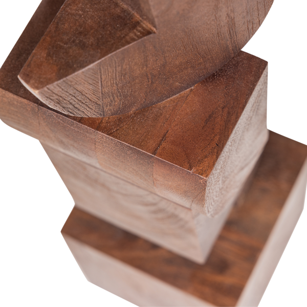 Draxa sculptuur ornament hout bruin