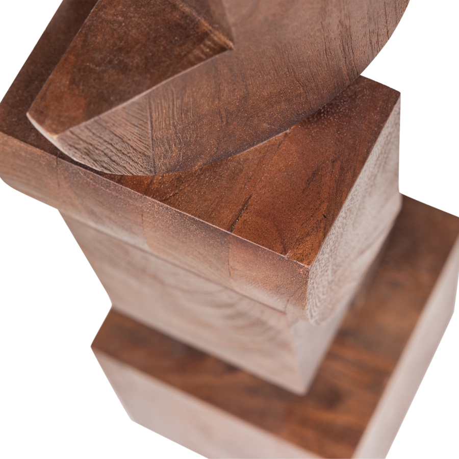 Draxa sculptuur ornament hout bruin