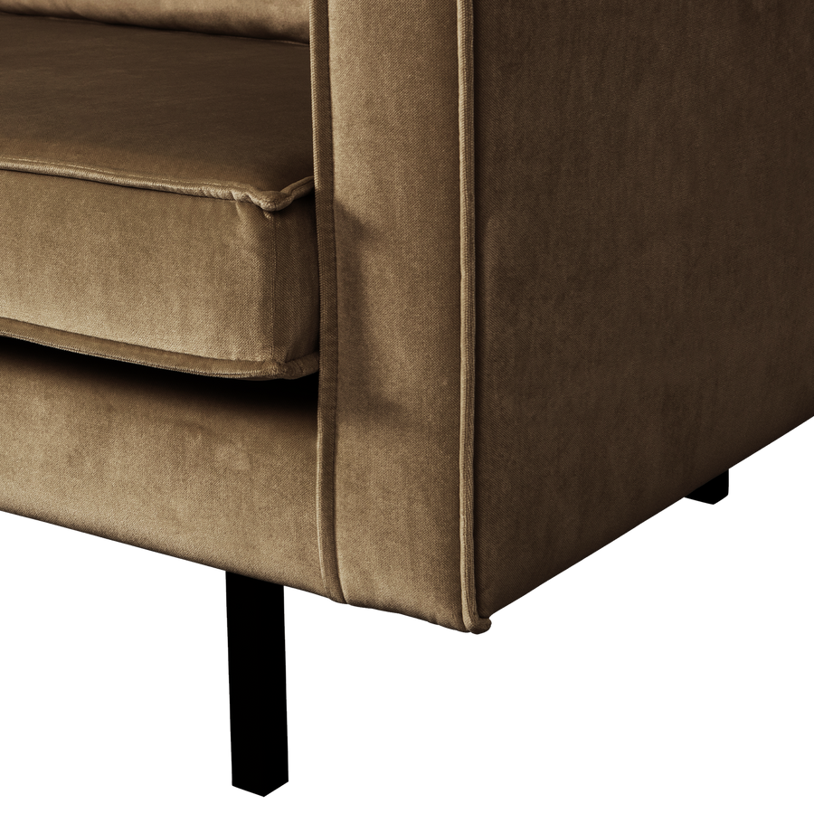 Rodeo 2-zits zitbank velvet taupe
