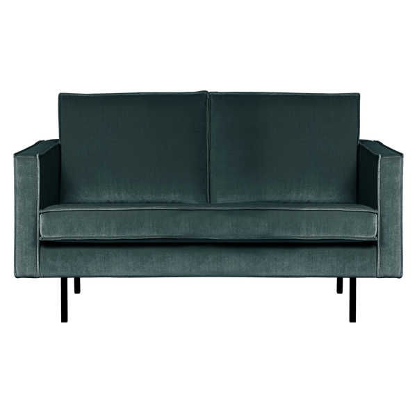 Rodeo 2-zits zitbank velvet groenblauw