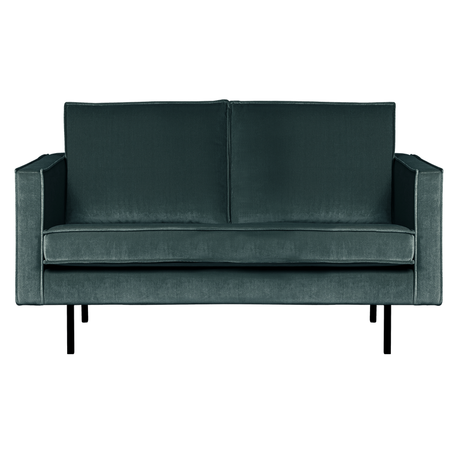 Rodeo 2-zits zitbank velvet groenblauw