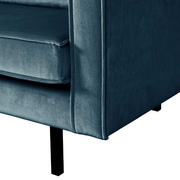 Rodeo 2-zits zitbank velvet blauw