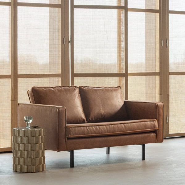 Rodeo 2-zits zitbank ecoleer cognac