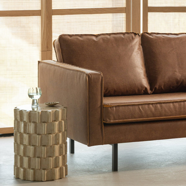 Rodeo 2-zits zitbank ecoleer cognac