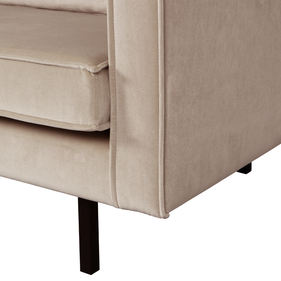 Rodeo 2-zits zitbank velvet khaki