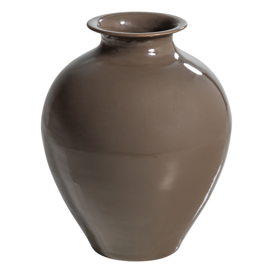 Numo wanddecoratie set vaas/kubus 39 x 19 cm metaal bruin
