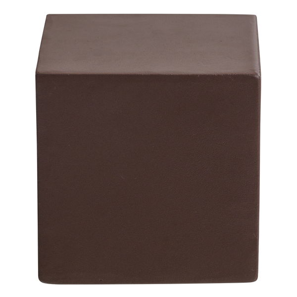 Numo wanddecoratie set vaas/kubus 39 x 19 cm metaal bruin