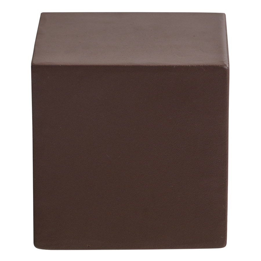 Numo wanddecoratie set vaas/kubus 39 x 19 cm metaal bruin