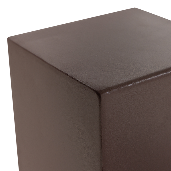 Numo wanddecoratie set vaas/kubus 39 x 19 cm metaal bruin