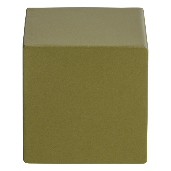 Numo wanddecoratie set vaas/kubus 29 x 13 cm metaal groen