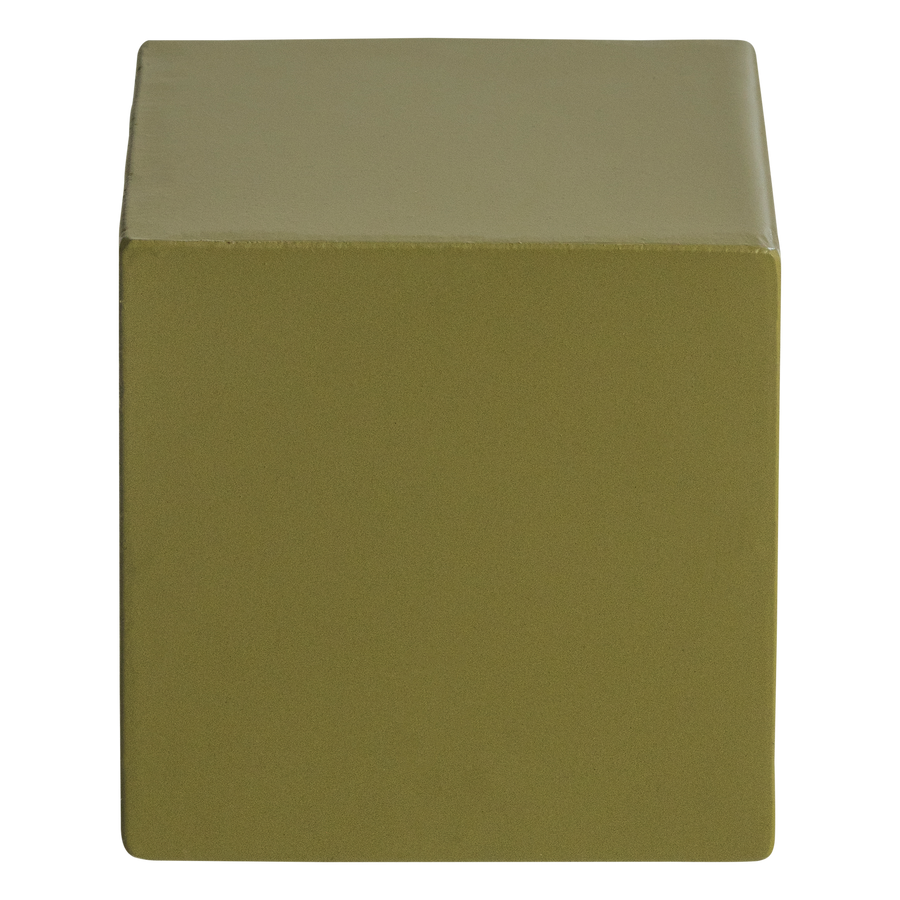 Numo wanddecoratie set vaas/kubus 29 x 13 cm metaal groen