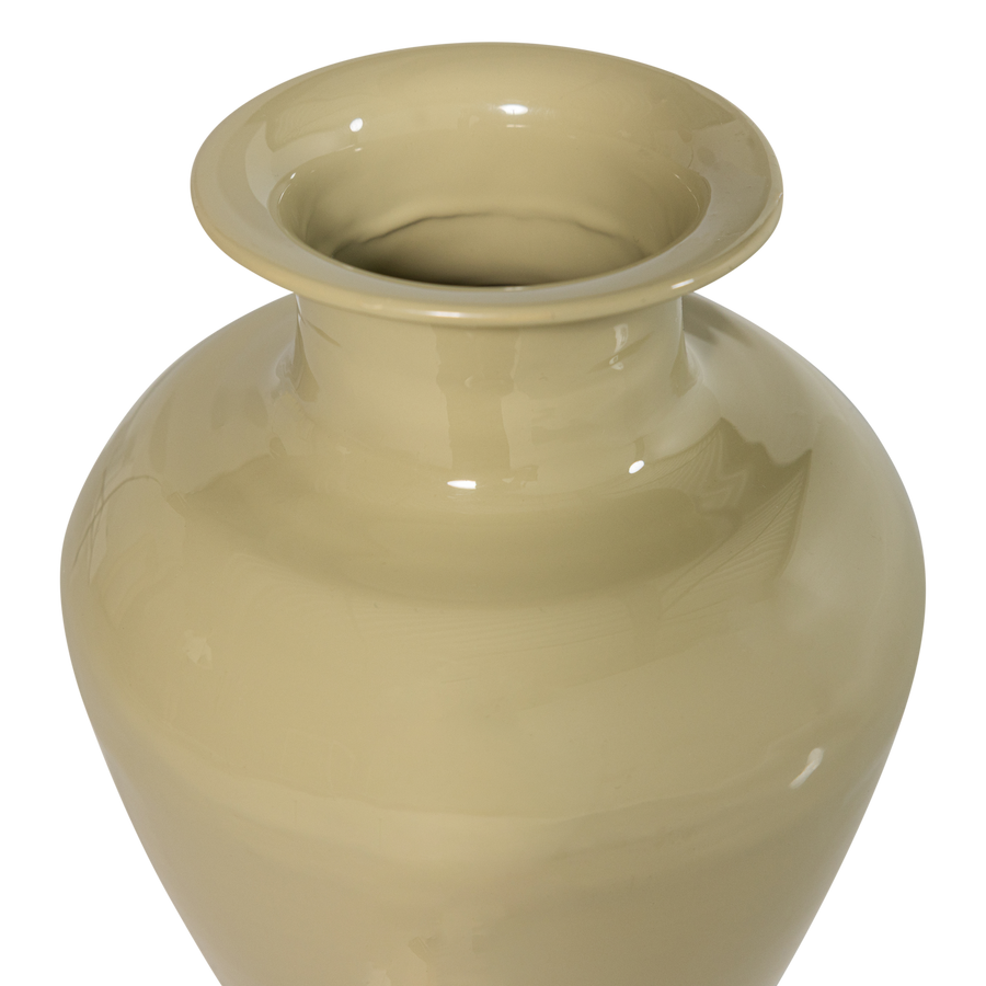 Numo wanddecoratie set vaas/kubus 29 x 13 cm metaal groen