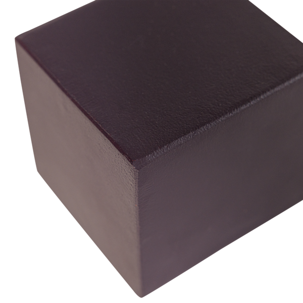Numo wanddecoratie set vaas/kubus 21 x 10 cm metaal paars