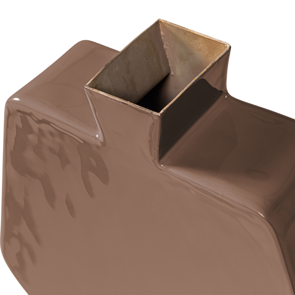Kimi vaas 20 x 21 cm metaal oudroze
